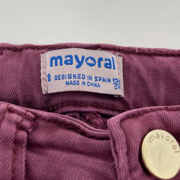 MAYORAL: Purple Jeans with Embellishments, Size 8 - Picture 4 of 7